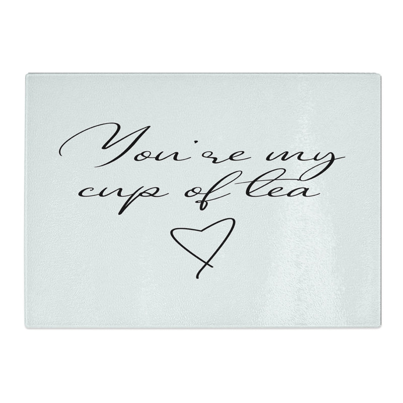 My Cup of Tea Typography Chopping Board, 28.5cm W x 39cm L