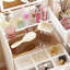 Coiffeuse 3 tiroirs avec tabouret de rangement Rumeal