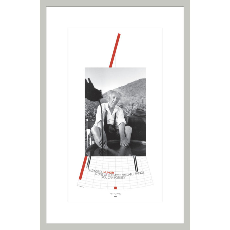 «A Sense of Humor» par Frank Lloyd Wright - Reproduction giclée encadrée, 21.75" H x 14.23" W