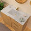 Whitehaus 43in Countertop Vanity Sink with Integrated Rectangular Bowl and Overflow-115811741
