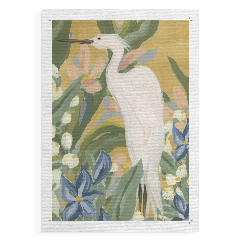 Aigrette florale I - Impression sur toile seulement - NON CADRE, H 12 po x l 8 po