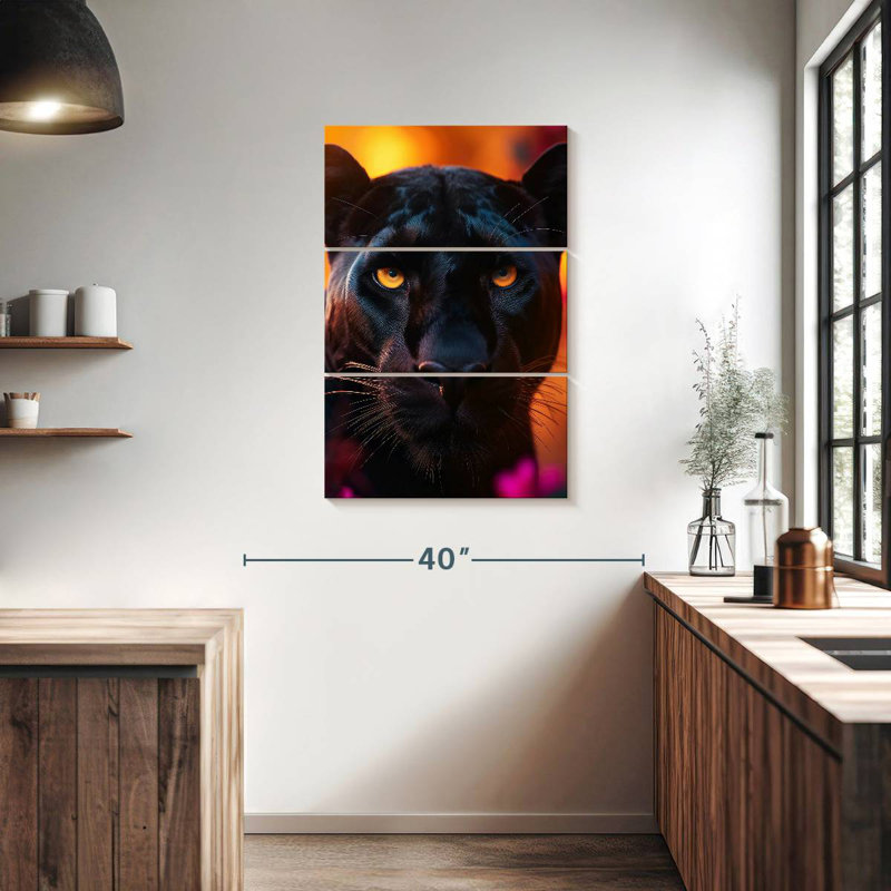 Brampt Black Panther Sunset, 38" H x 24" W