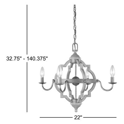 Hadie 4 - Light Dimmable Geometric Chandelier