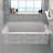 Alcove Soaking Fiberglass Bathtub-15251720