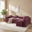 Canapé-lit modulaire convertible en L modulaire de L 106,32 po avec lit escamotable en mousse à mémoire de forme, canapé configurable peu encombrant pour le salon-1358084455