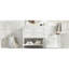 Ensemble de meuble-lavabo 36 po avec ensemble de meuble-lavabo, lavabo en céramique encastré, ensemble de meuble-lavabo autoportant avec 4 tiroirs, armoire de salle de bain avec cadre en bois massif-201335786