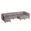 Siège de canapé modulaire sans accoudoirs, unité de canapé convertible avec rangement, fauteuil d'épissage flexible pour salon (8 pièces)