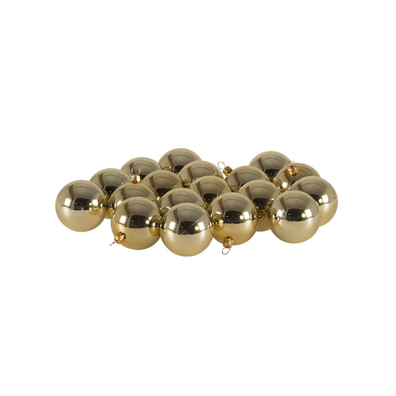 6cm Bauble, Pale Gold