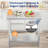 36 X 24 Inch Silver Stainless Steel Kitchen Prep Table With Hooks And Adjustable Undershelf