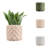 Syrie Modern Bohemian Indoor Ocean Wave Eco-Friendly 3D Printed Planters with Drainage (Set of 2)-763678839