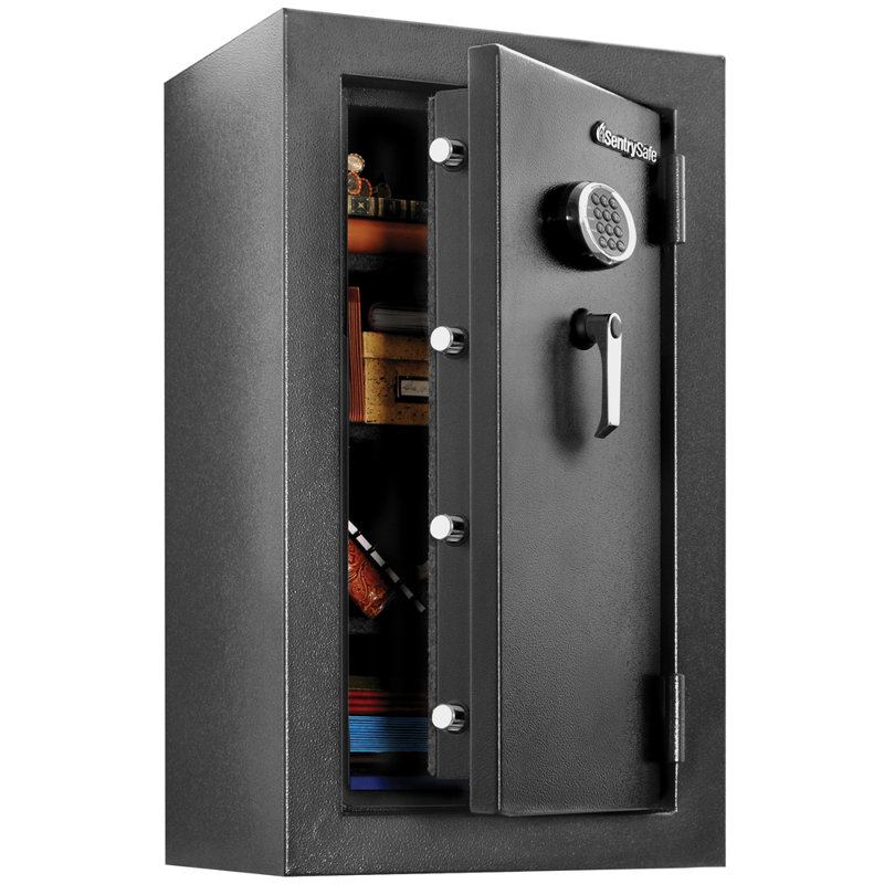 Black Digital Fireproof Waterproof Safe with Keypad Lock