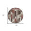 Tapis rond ivoire rond 8 pi Southwestern