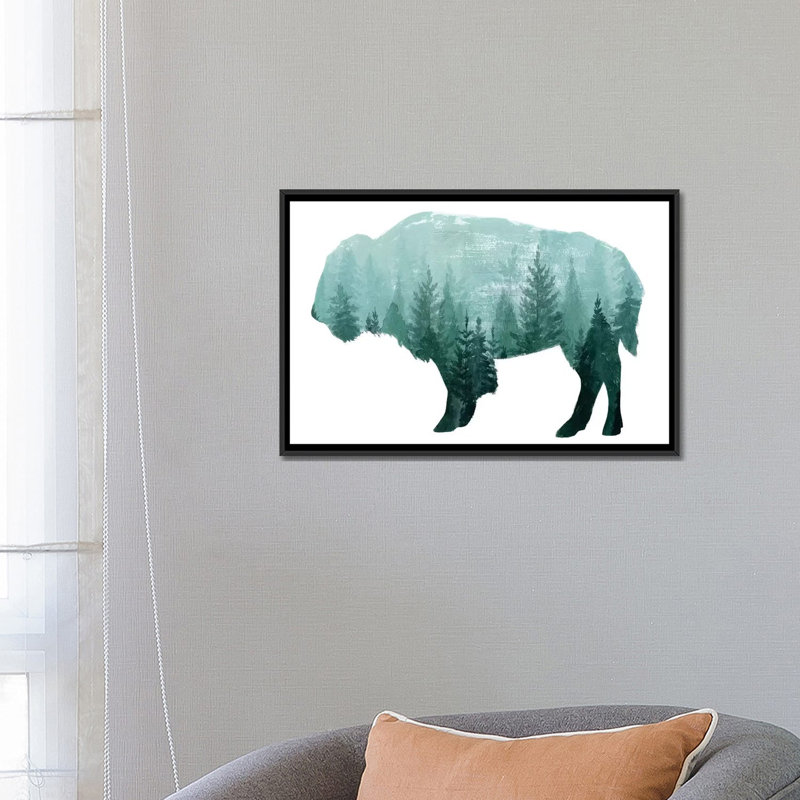 «Nature Calling I», impression sur toile, H 18 po x l 26 po x P 1,5 po, Toile avec cadre noir, Pas de tapis