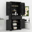 Armoire de rangement de 72 po de hauteur, garde-manger de ferme avec tablettes et tiroir, armoire de salle de bain, plusieurs espaces de rangement-2083575501