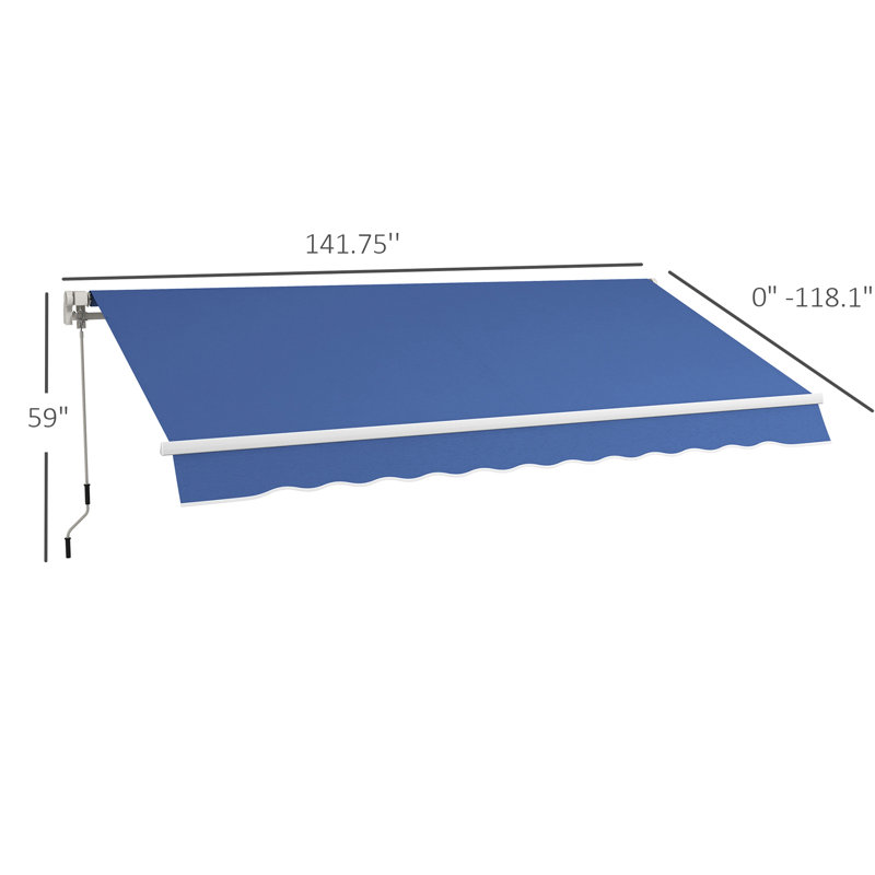 Auvent de patio rétractable polyvalent pour la protection et l'intimité de l'extérieur