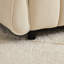 Tissu en chenille avec accoudoirs de 80 po, 3, 2 coussins et 1 coussin lombaire, chic pour le salon, la chambre à coucher, un appartement, un bureau, beige avec des sangles, fabrication-675829985-675829983