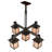 Rustic Lodge 5 - Light Dimmable Lantern Square / Rectangle Chandelier