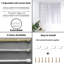 Tringle à rideaux simple réglable de 19 à 29 po-86276390-86276391