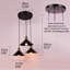 3 - Light Matte Black Pendant