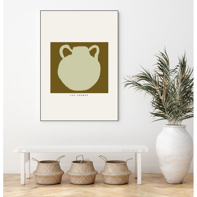 Le Vase Ii' Framed Canvas