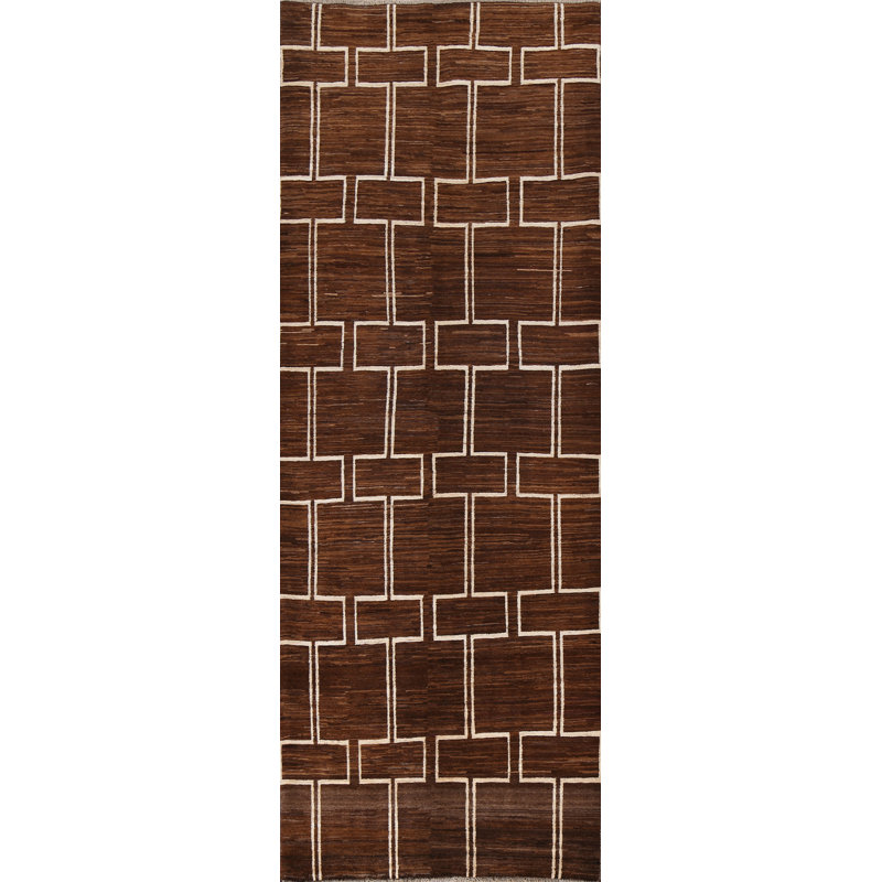 Tapis brun Gabbeh 3 x 9