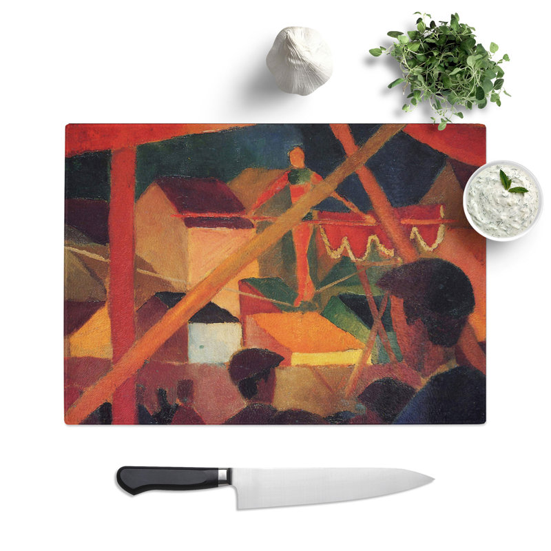 Tightrope Walker Vol.2 by August Macke Chopping Board, 0.4cm H x 20cm W x 28.5cm L