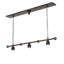 48" Long Cottage Mission 3 Light Island Pendant