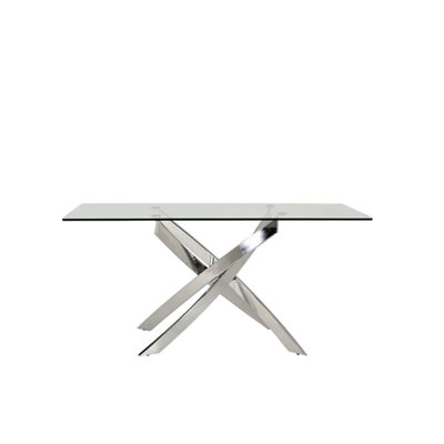 Alfwin Glass Top Dining Table