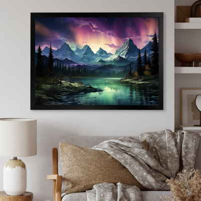 Northern Lights Celestial Symphony I sur impression sur toile