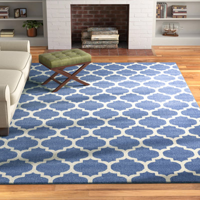 Tapis bleu clair Ruri
