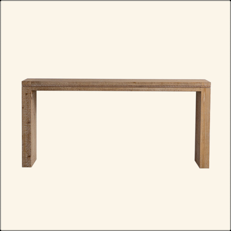 Console en bois massif pour le salon, longue table de canapé derrière le canapé, table d'entrée étroite rétro pour le vestibule du couloir