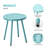 Patio Table Living Room Side Table, Round Accent Table Small Side Table Nightstand-850727232