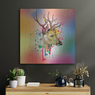 "Deer 6" par Mark Ashkenazi sur métal