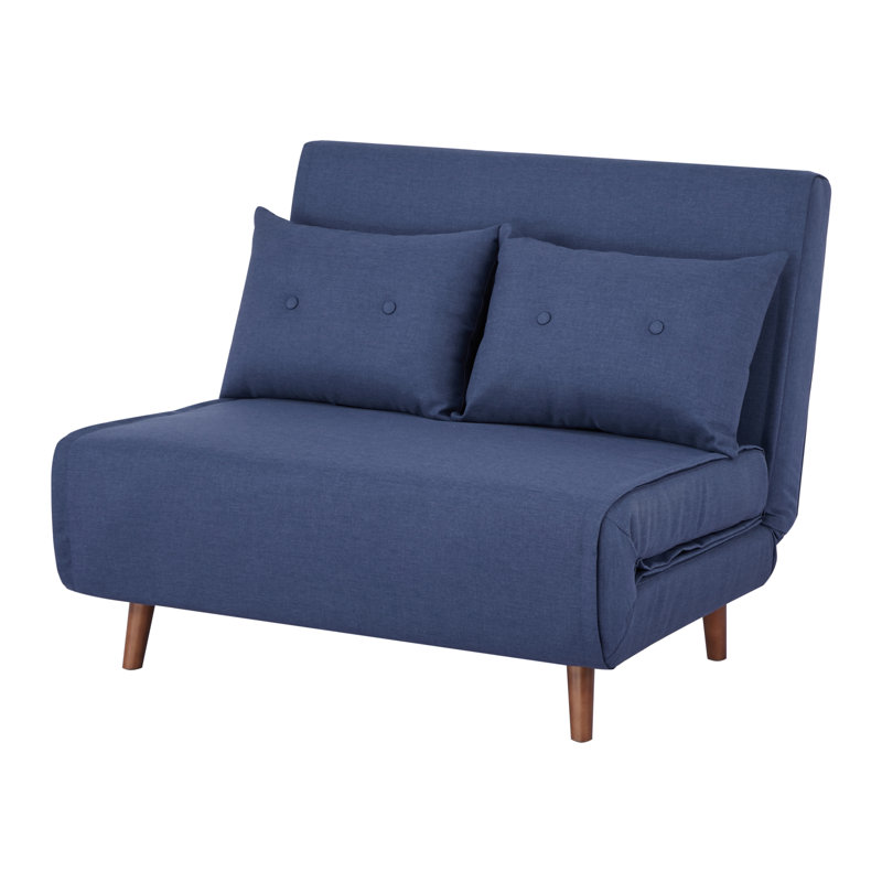 Fauteuil convertible Haleemah, Polyester bleu marine