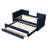Twin Size Upholstered Daybed With Trundle And 3 Storage Drawers, Chenille Fabric-2090707340