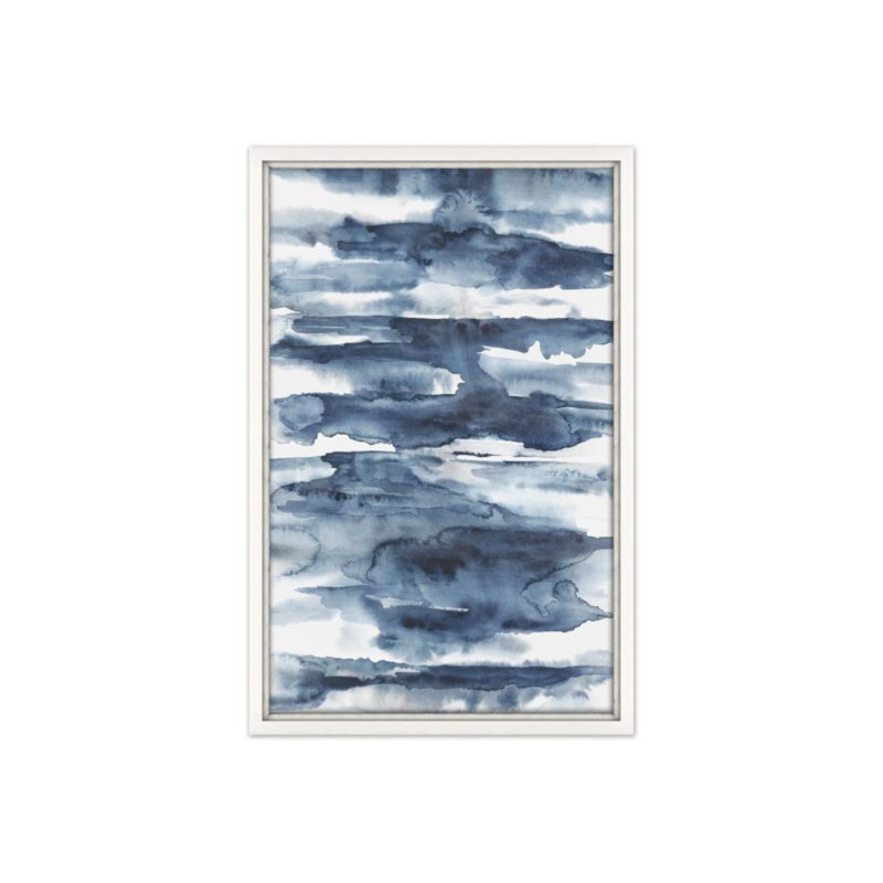Pools Of Blue Print by Emma McCartney, Glass Coat, 75" H x 50" W x 1.5" D