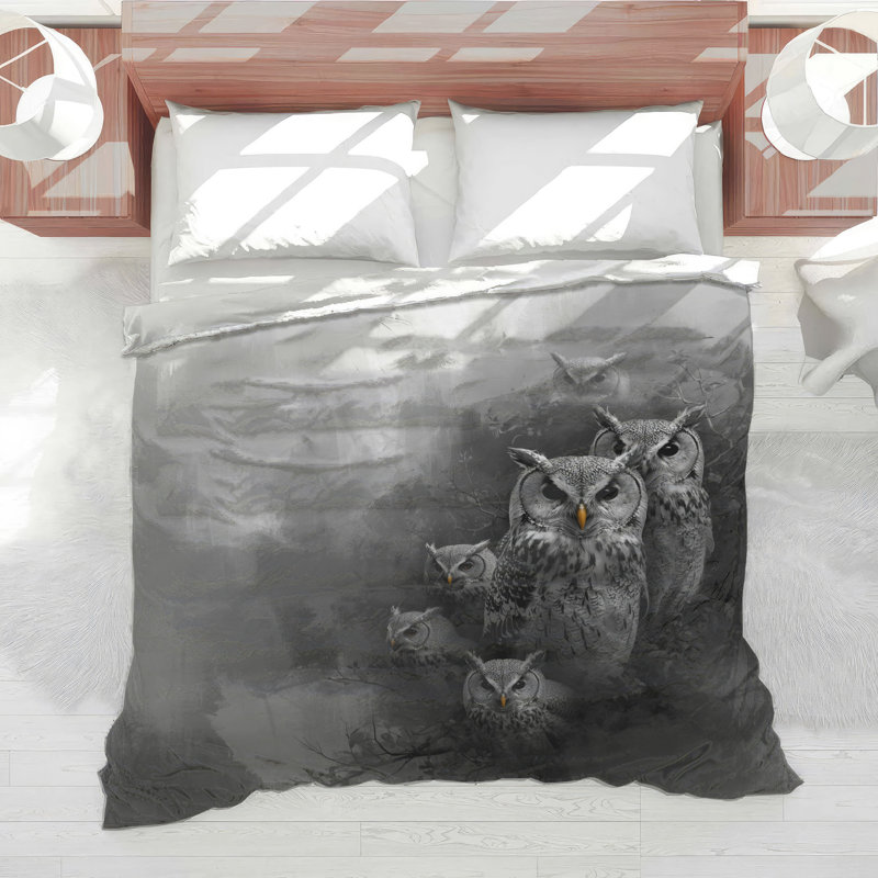 Group Of Owls Comforter, King