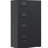 Black Metal Storage Cabinet, 4 Drawers, Interlocking System, High - Quality Material, Easy To Clean For Steel Cabinet With 1 Door, And Side Wardrobe, Clean, Ideal Bedroom-452960741