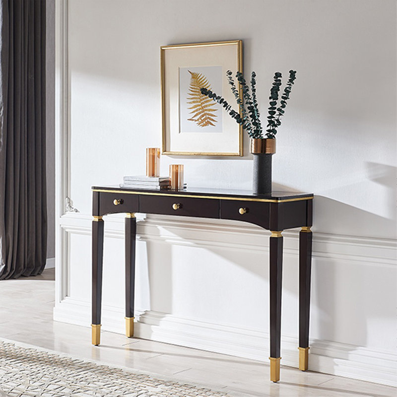The ornate and elegant console table, 33.46" H x 39.37" W x 12.6" D