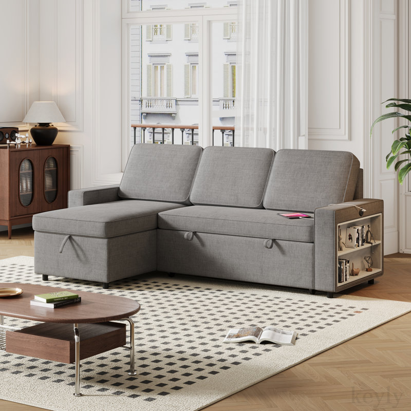 Canapé à accoudoirs carrés 85,8 po Palliser, Gris foncé