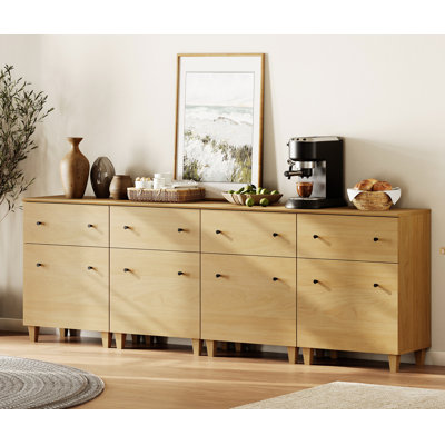 Lysiane 94.4" Wide 4 Drawer Sideboard