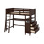 Lit mezzanine simple avec bureau, tiroirs et tablette-265611057