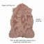 Solid Colour Faux Fur 60cm X 90cm Area Rug-163770736