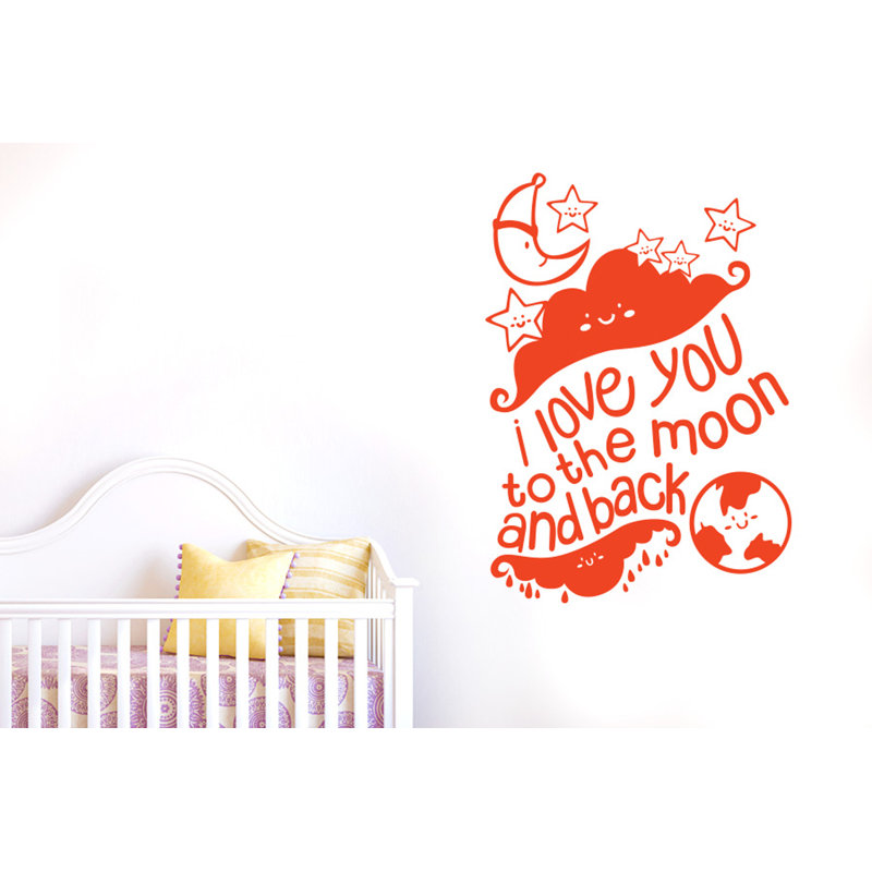 Wall Decal, Orange, Medium