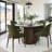 Upholstered Dining Chair with Metal Legs-624426228