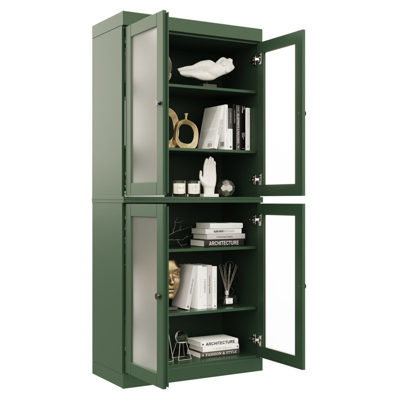 Bibliothèque à 6 tablettes Uriyah, Vert