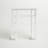 Lund Coventry Bathroom Over the Toilet Storage Unit, 39 in. W x 48 in. H, White, Freestanding Shelving with Side Shelves, Space Saver Organizer for Toiletries and Towels, Moisture Resistant Wood Construction