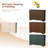 Natural Rubberwood And MDF Double-Row Eight-Drawer Cabinet (1Pc)