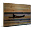 «Canoe On Calm Lake» par Parvez Taj, reproduction sur bois-29883526