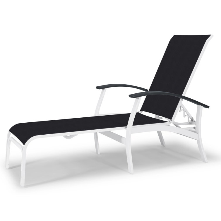 Askar Outdoor Rust-Resistant Metal Chaise Lounge